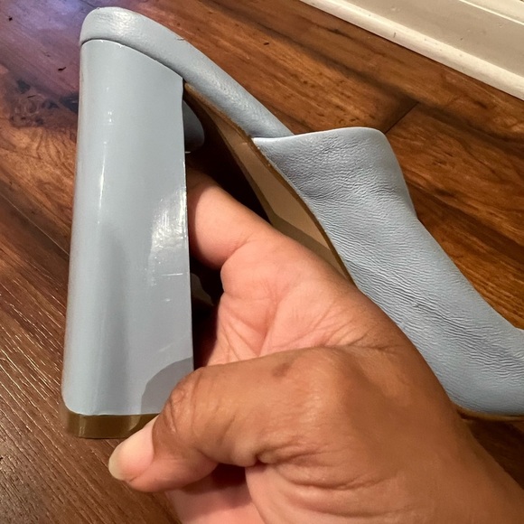 Steve Madden Tule Block Heel Sandal in Lt Blue Lexia SZ 5.5 - Picture 7 of 13